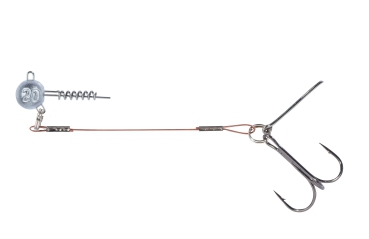 Screw In System mit Jighead und 1 Drilling - 6,5cm - 5g - #2